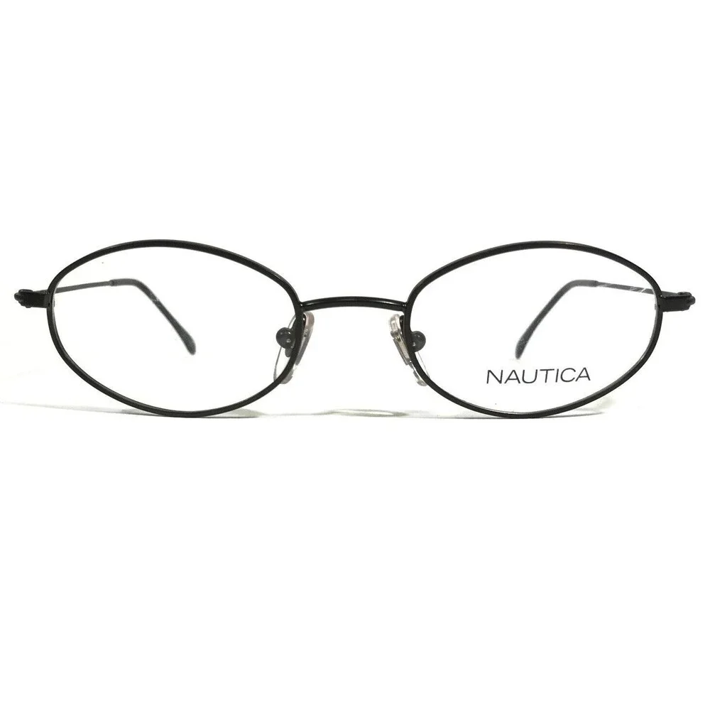 Nautica Eyeglasses Frames N7033 081 Grey Round Full Rim 47-19-140